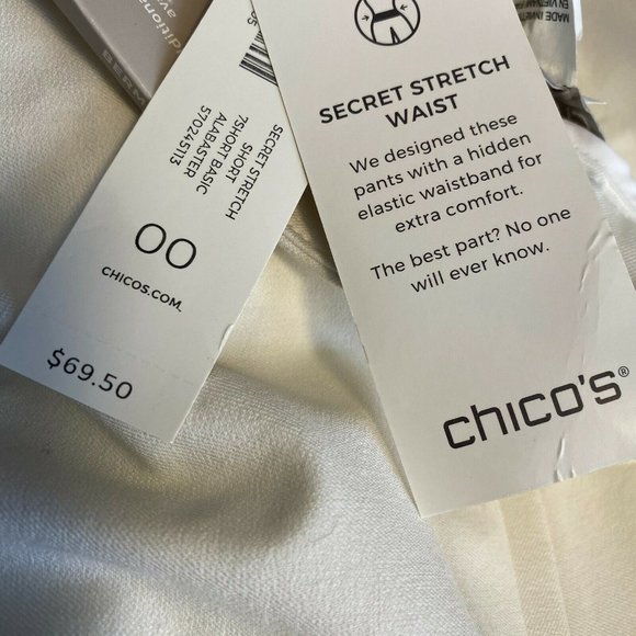 Chico's Women's Secret Stretch Shorts US 2 - Picture 6 of 6